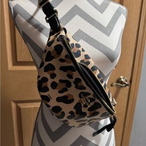 Coach leopard print belt bag